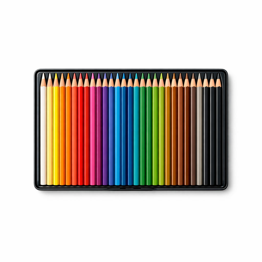 Kit Lápis de Cor 24 Cores